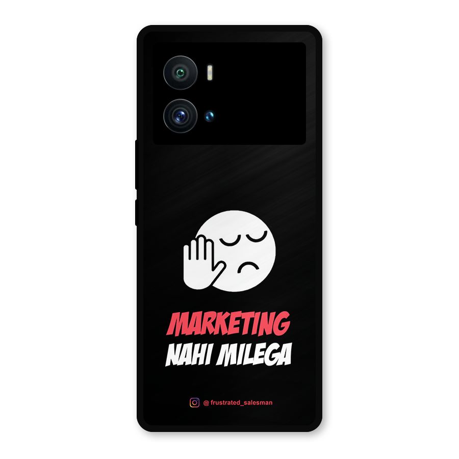 Marketing Nahi Milega Black Metal Back Case for iQOO 9 Pro