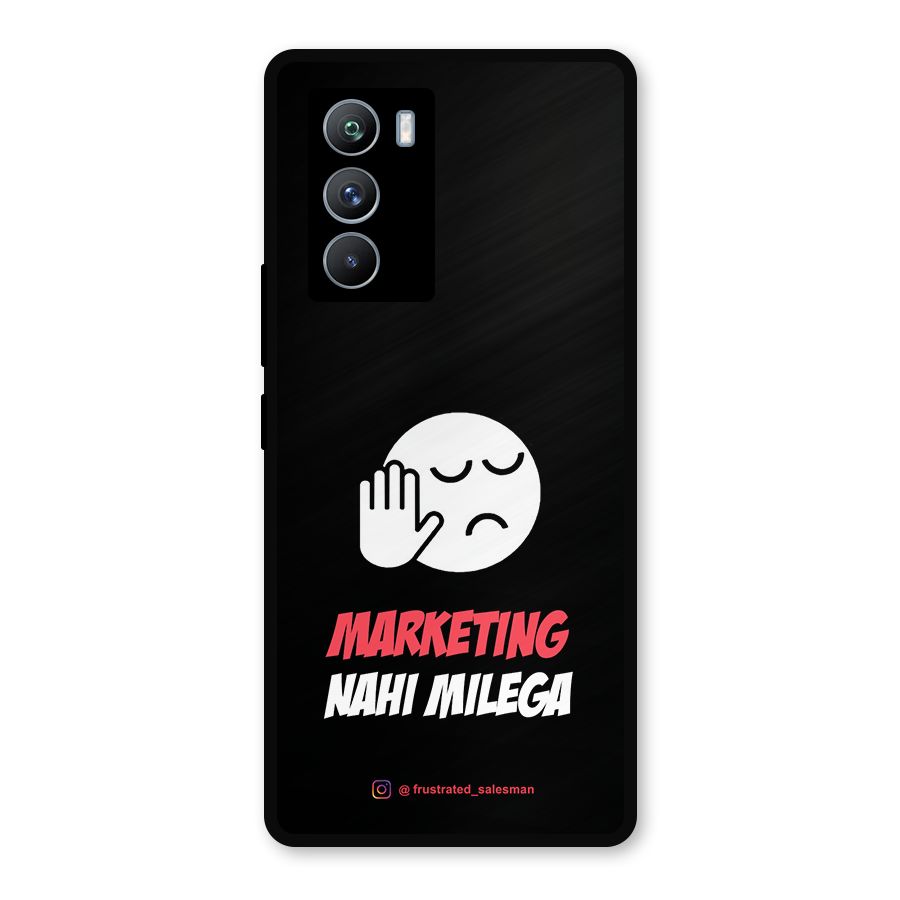 Marketing Nahi Milega Black Metal Back Case for iQOO 9 SE