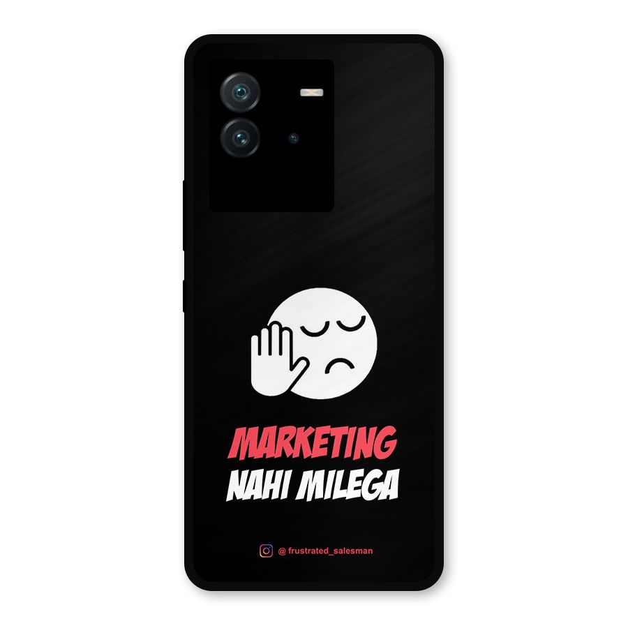 Marketing Nahi Milega Black Metal Back Case for iQOO Neo 6 5G