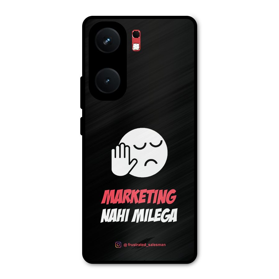 Marketing Nahi Milega Black Metal Back Case for iQOO Neo 9 Pro