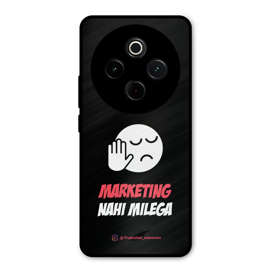Marketing Nahi Milega Black Metal Back Case for iQOO Z10