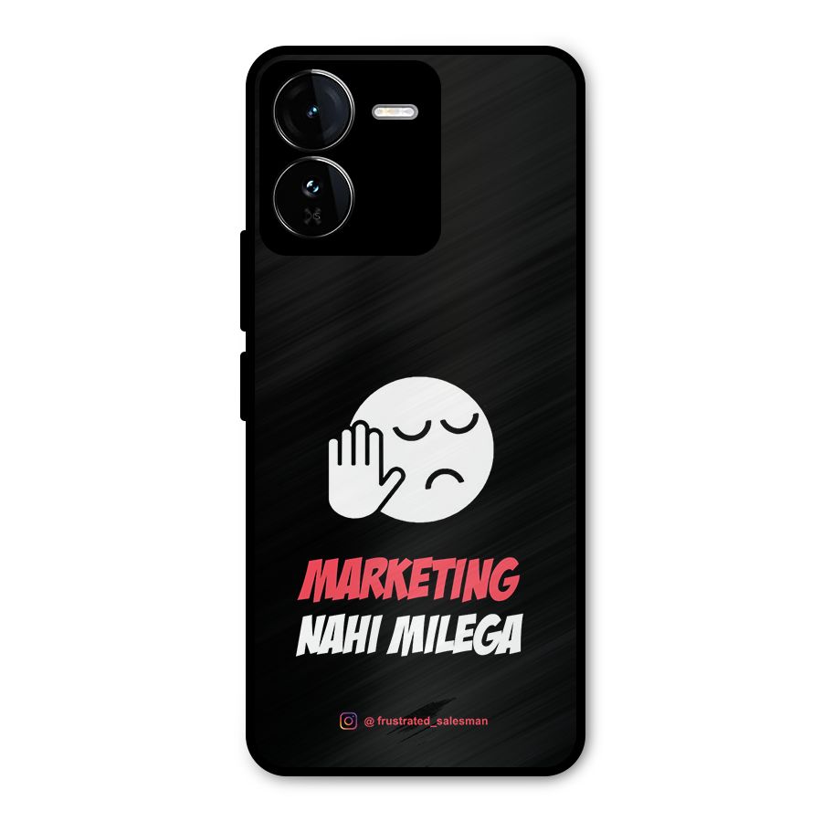 Marketing Nahi Milega Black Metal Back Case for iQOO Z9