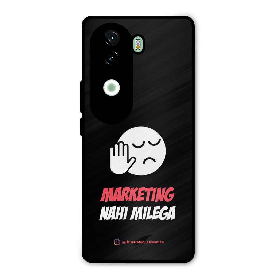 Marketing Nahi Milega Black Metal Back Case for iQOO Z9s