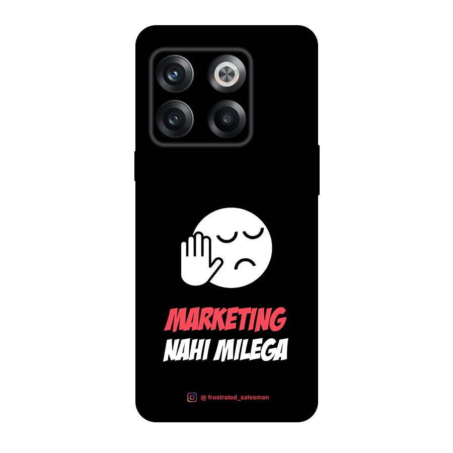 Marketing Nahi Milega Black Original Polycarbonate Back Case for OnePlus 10T