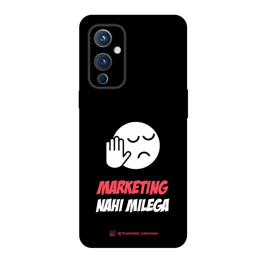 Marketing Nahi Milega Black Original Polycarbonate Back Case for OnePlus 9
