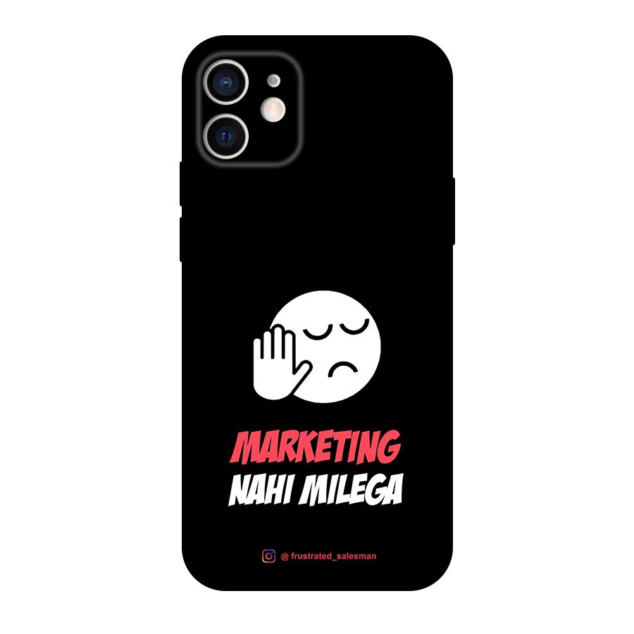 Marketing Nahi Milega Black Original Polycarbonate Back Case for iPhone 12