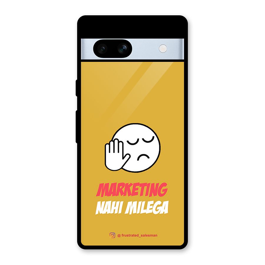 Marketing Nahi Milega Mustard Yellow Glass Back Case for Google Pixel 7a