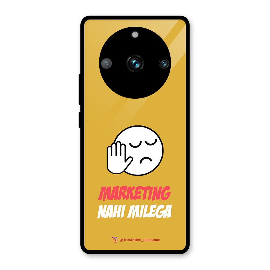 Marketing Nahi Milega Mustard Yellow Glass Back Case for Realme 11 Pro