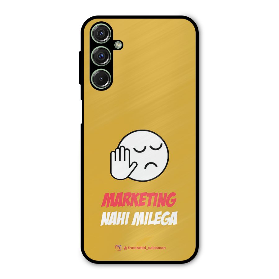 Marketing Nahi Milega Mustard Yellow Metal Back Case for Galaxy M34