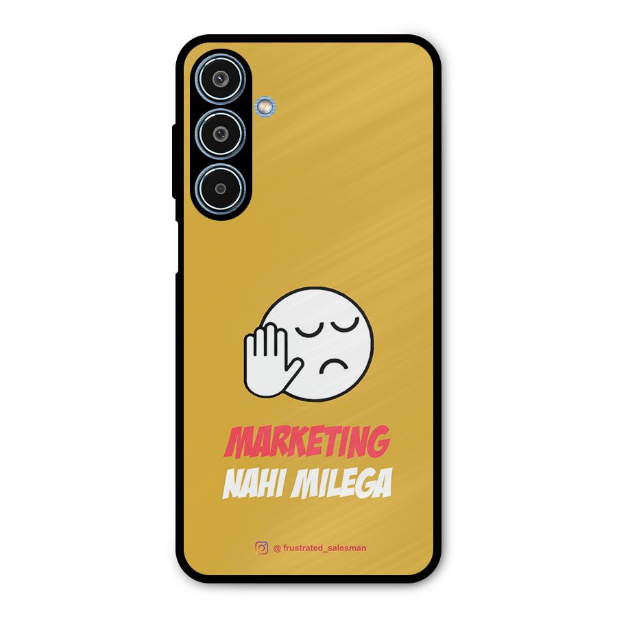 Marketing Nahi Milega Mustard Yellow Metal Back Case for Galaxy M35