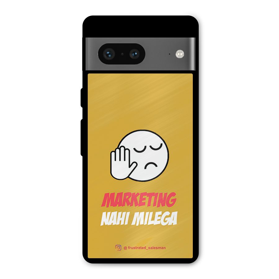 Marketing Nahi Milega Mustard Yellow Metal Back Case for Google Pixel 7