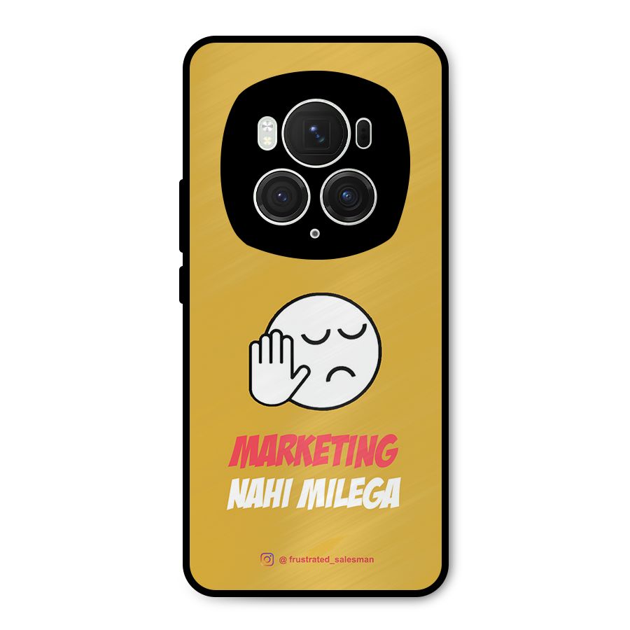Marketing Nahi Milega Mustard Yellow Metal Back Case for Honor Magic6 Pro
