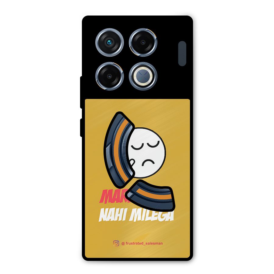 Marketing Nahi Milega Mustard Yellow Metal Back Case for Infinix GT 20 Pro