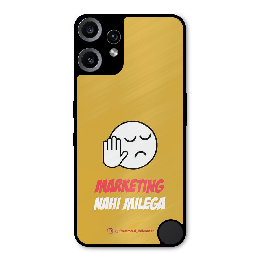 Marketing Nahi Milega Mustard Yellow Metal Back Case for Nothing CMF Phone 2 Pro