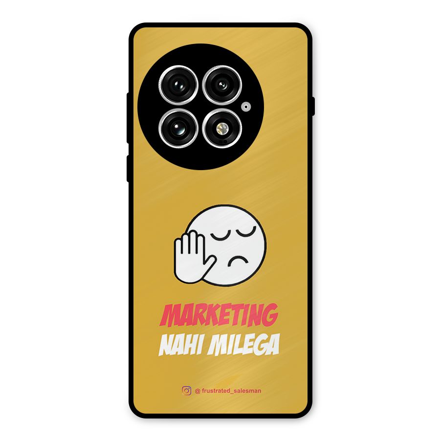 Marketing Nahi Milega Mustard Yellow Metal Back Case for OnePlus 13