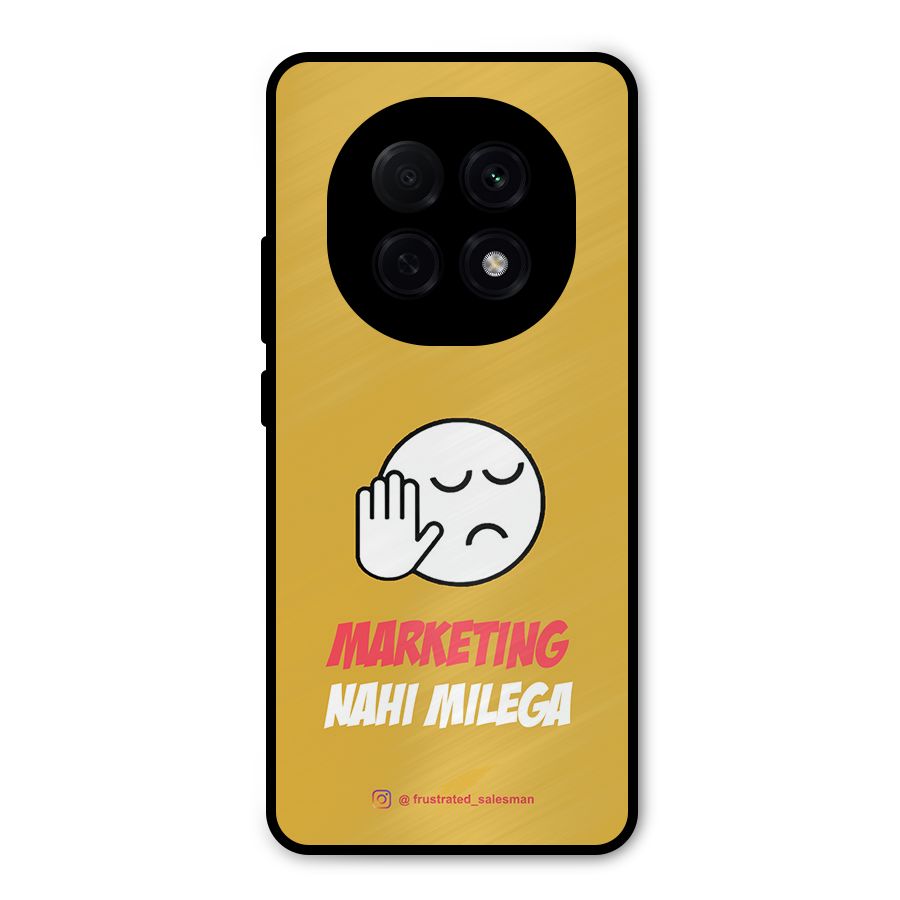 Marketing Nahi Milega Mustard Yellow Metal Back Case for Oppo F29 Pro