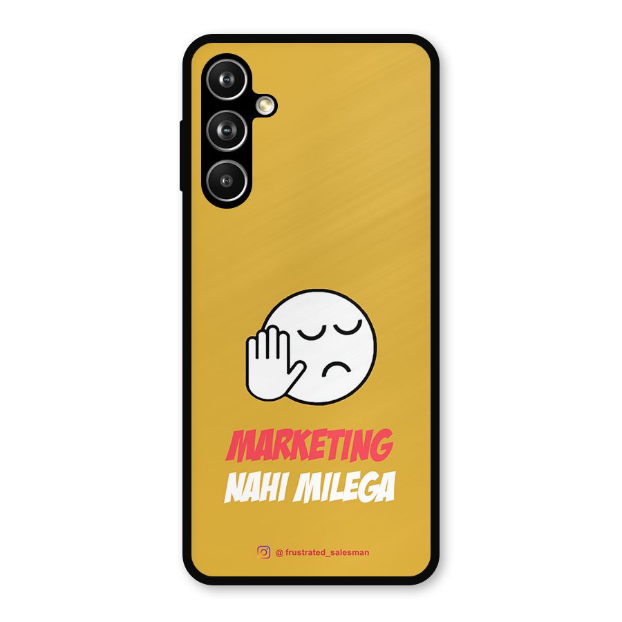 Marketing Nahi Milega Mustard Yellow Metal Back Case for Samsung Galaxy M54