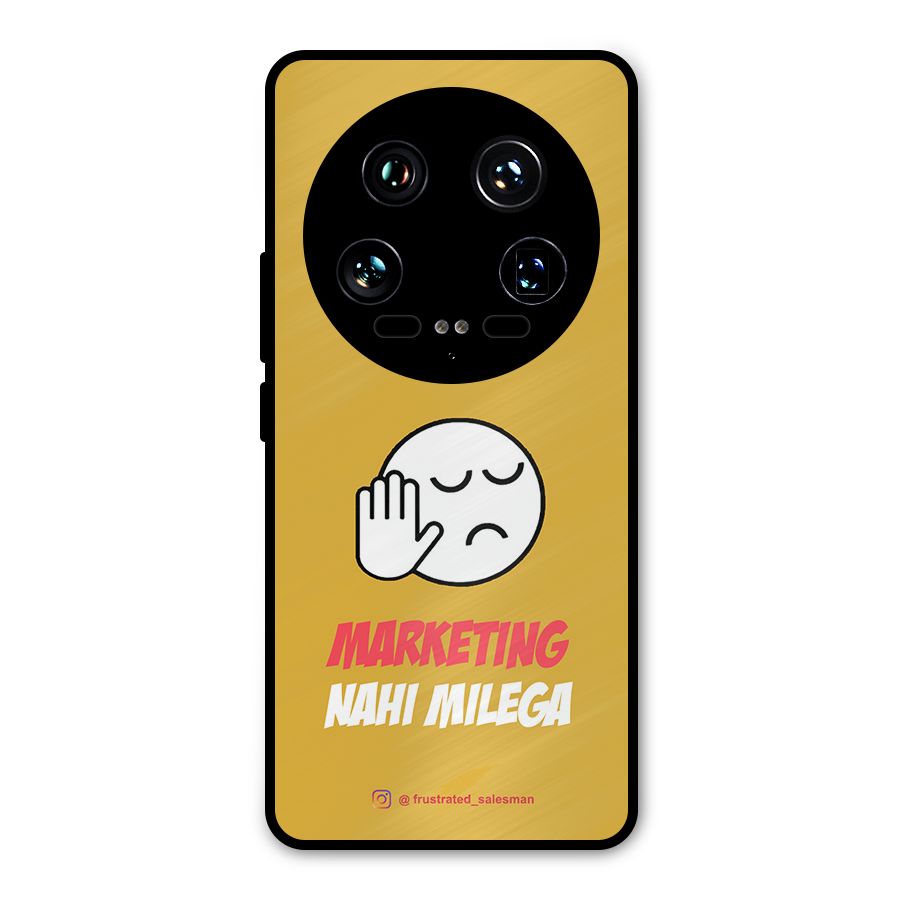 Marketing Nahi Milega Mustard Yellow Metal Back Case for Xiaomi 14 Ultra
