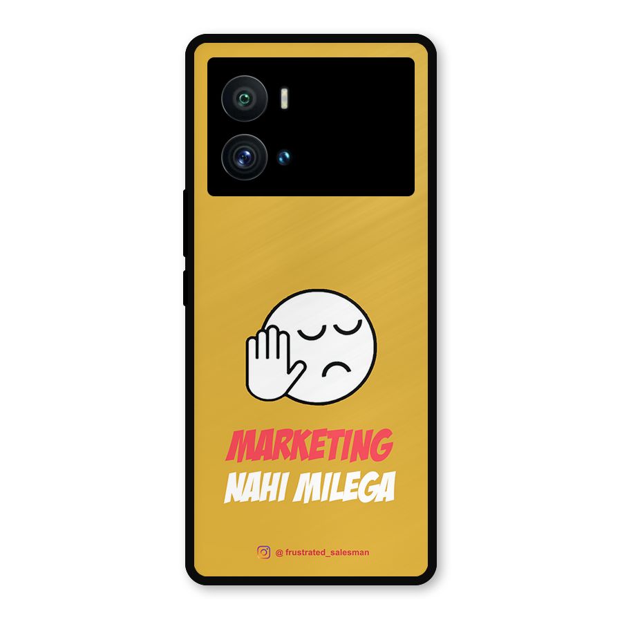 Marketing Nahi Milega Mustard Yellow Metal Back Case for iQOO 9 Pro