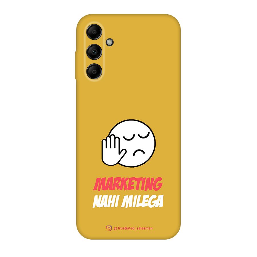 Marketing Nahi Milega Mustard Yellow Original Polycarbonate Back Case for Galaxy A14 5G