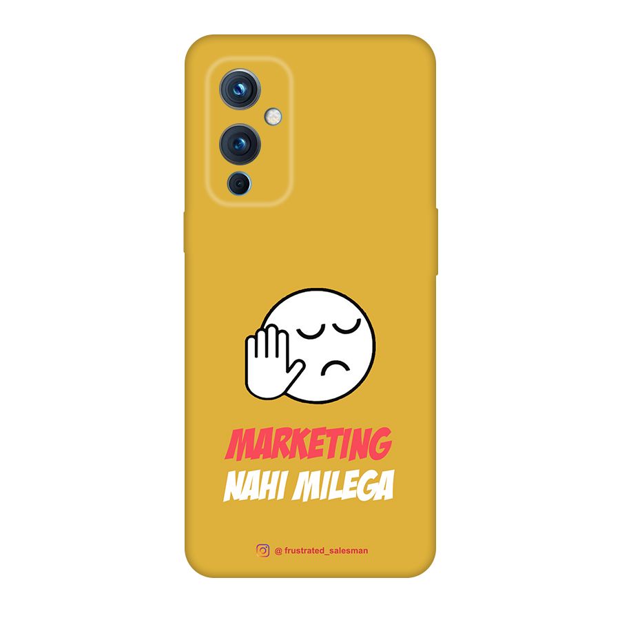 Marketing Nahi Milega Mustard Yellow Original Polycarbonate Back Case for OnePlus 9
