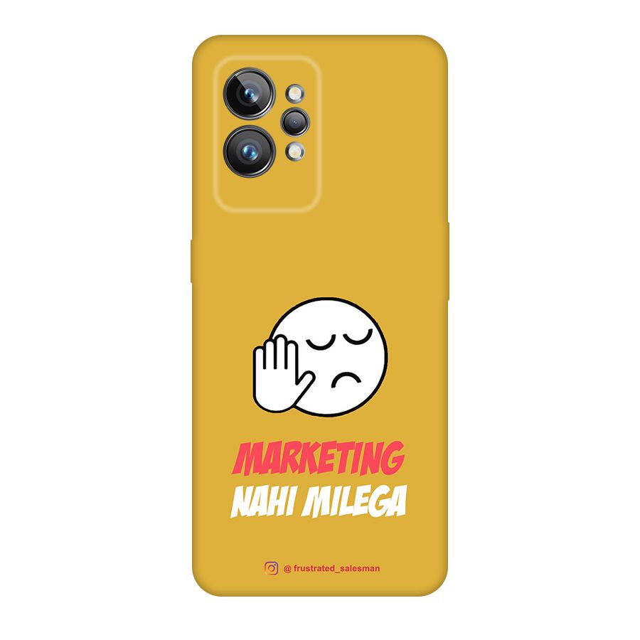 Marketing Nahi Milega Mustard Yellow Original Polycarbonate Back Case for Realme GT2 Pro