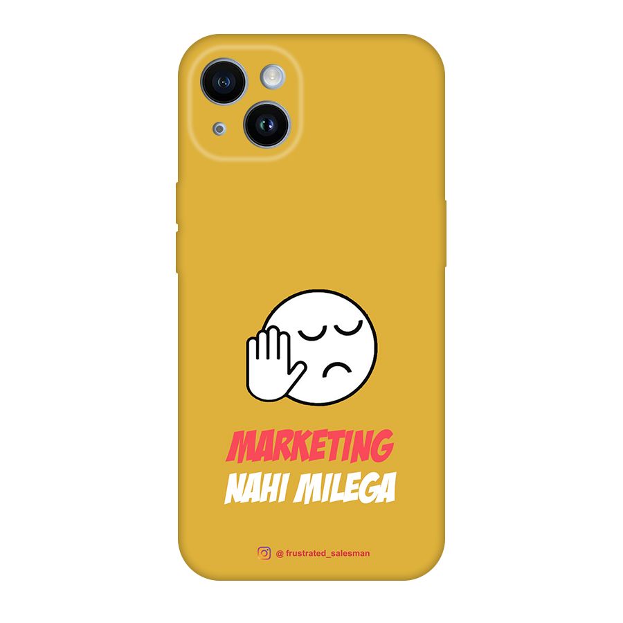 Marketing Nahi Milega Mustard Yellow Original Polycarbonate Back Case for iPhone 14