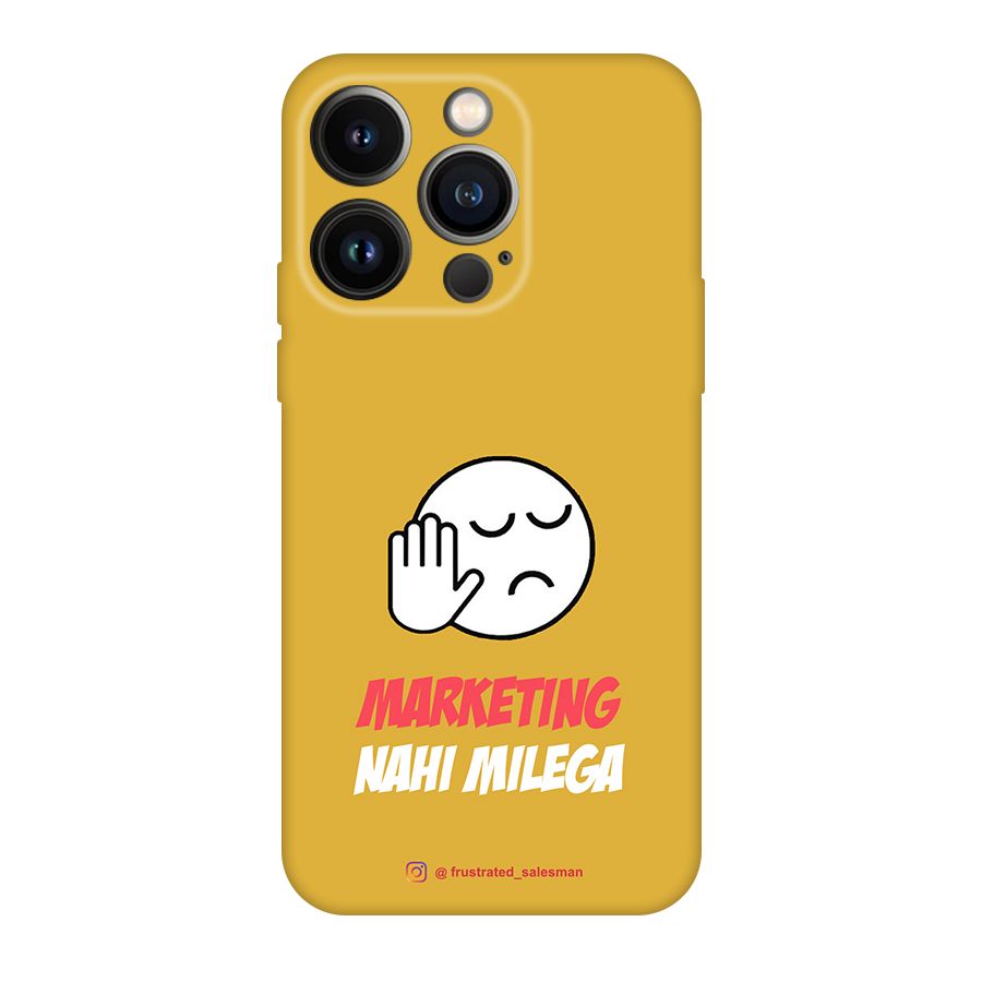 Marketing Nahi Milega Mustard Yellow Original Polycarbonate Back Case for iPhone 14 Pro