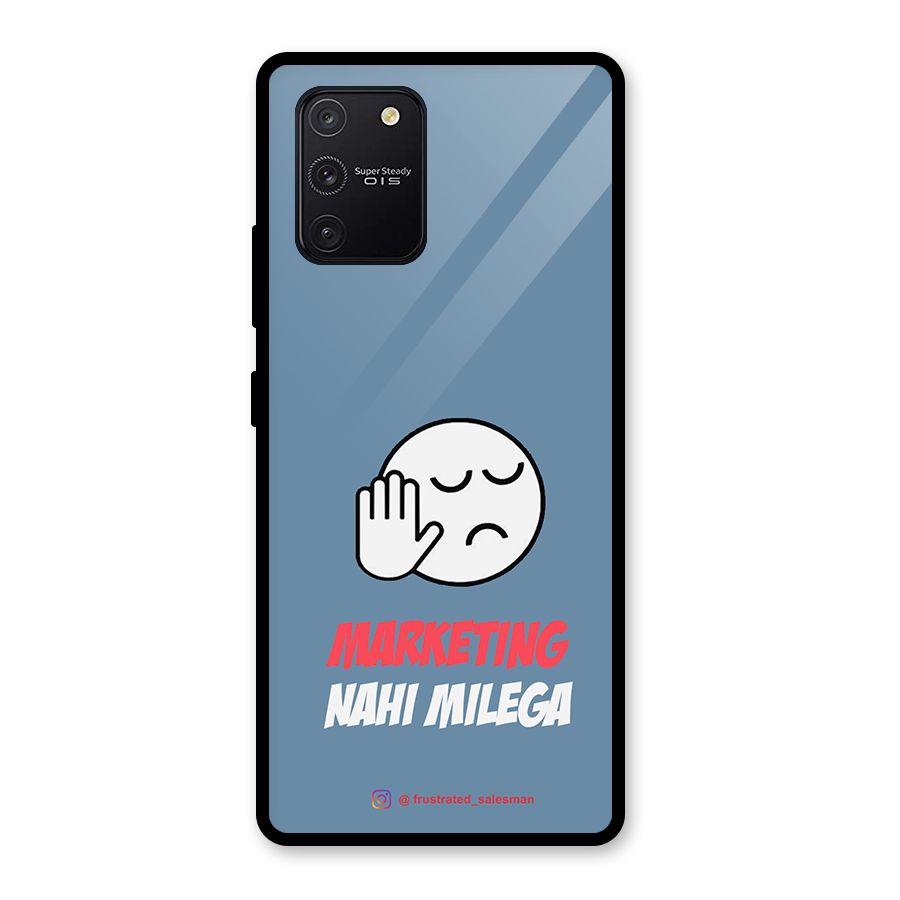 Marketing Nahi Milega SteelBlue Glass Back Case for Galaxy S10 Lite