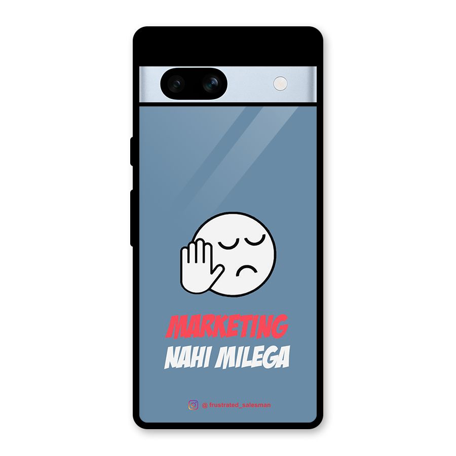 Marketing Nahi Milega SteelBlue Glass Back Case for Google Pixel 7a