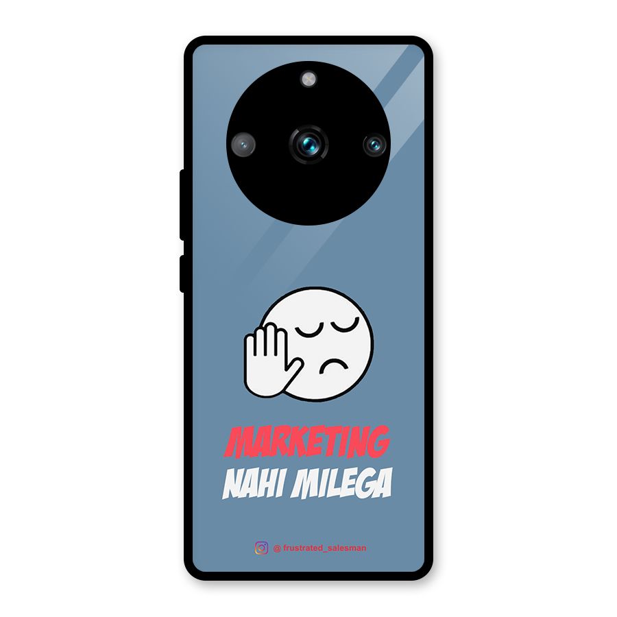 Marketing Nahi Milega SteelBlue Glass Back Case for Realme Narzo 60 Pro