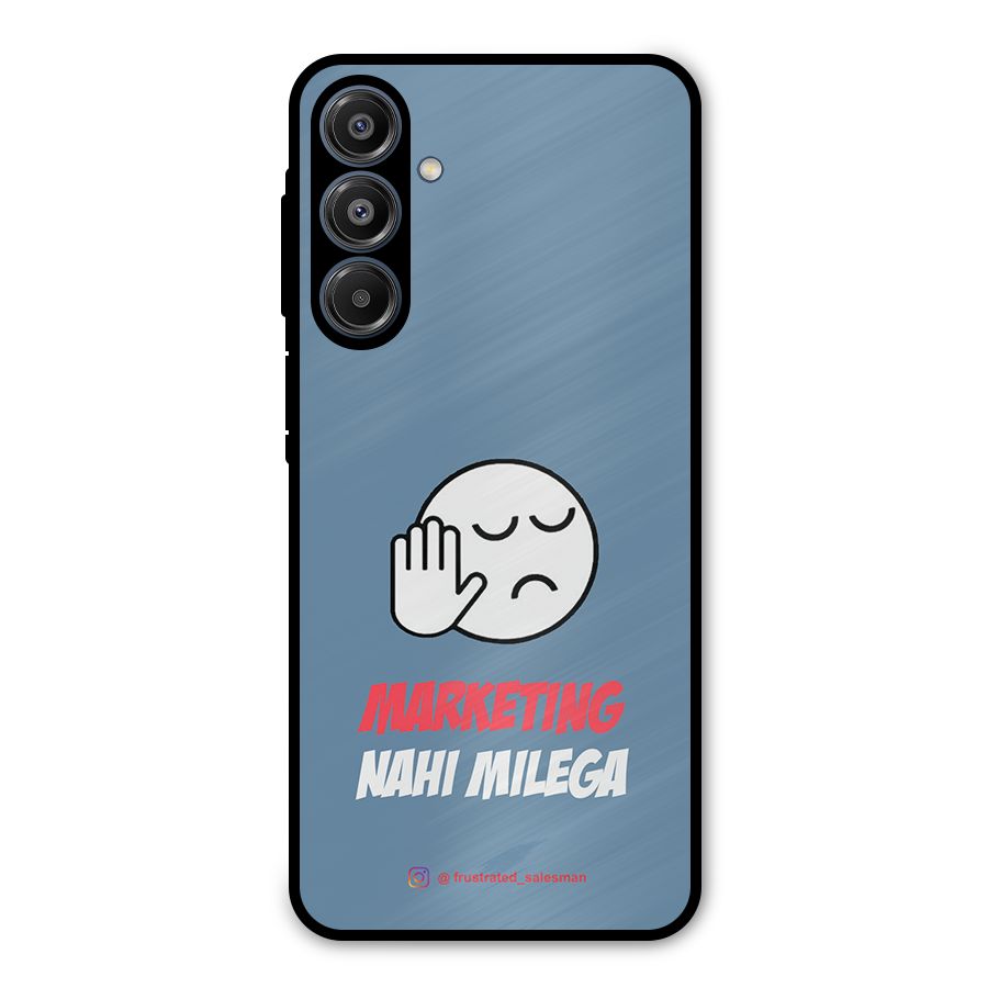 Marketing Nahi Milega SteelBlue Metal Back Case for Galaxy A16 5G