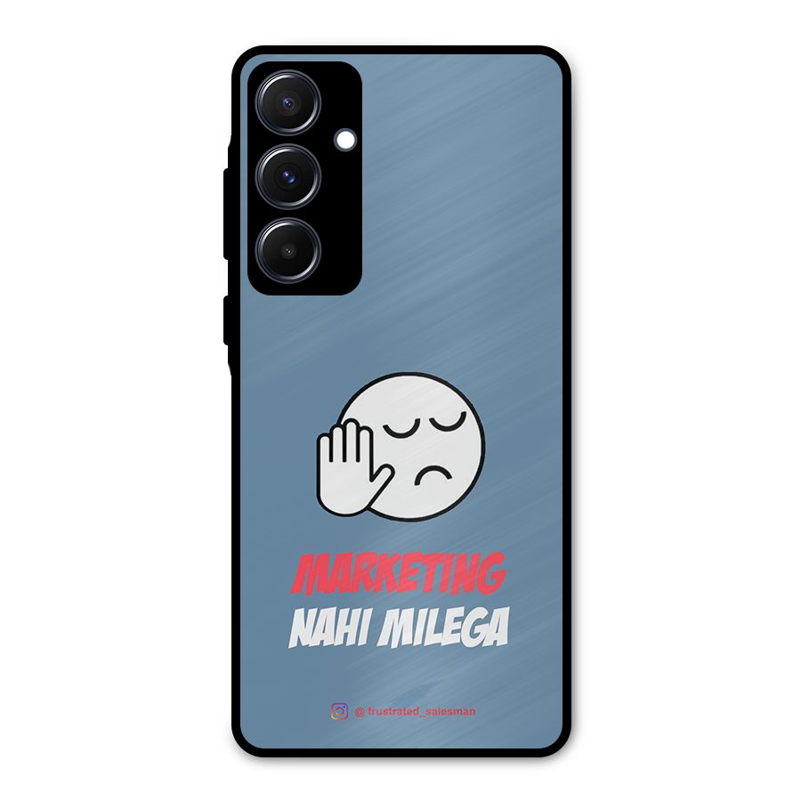 Marketing Nahi Milega SteelBlue Metal Back Case for Galaxy A55