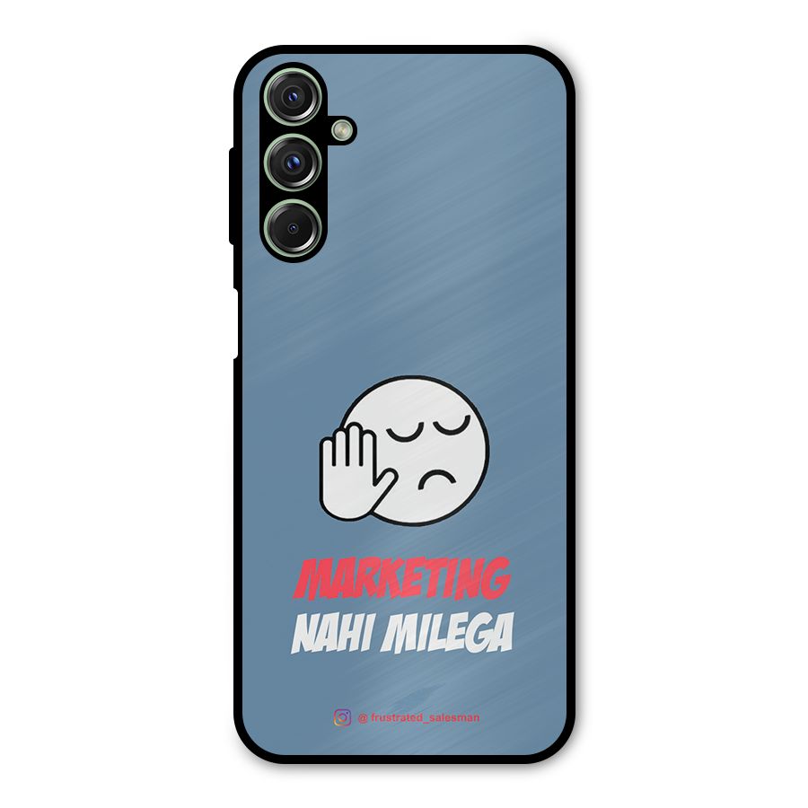 Marketing Nahi Milega SteelBlue Metal Back Case for Galaxy F34