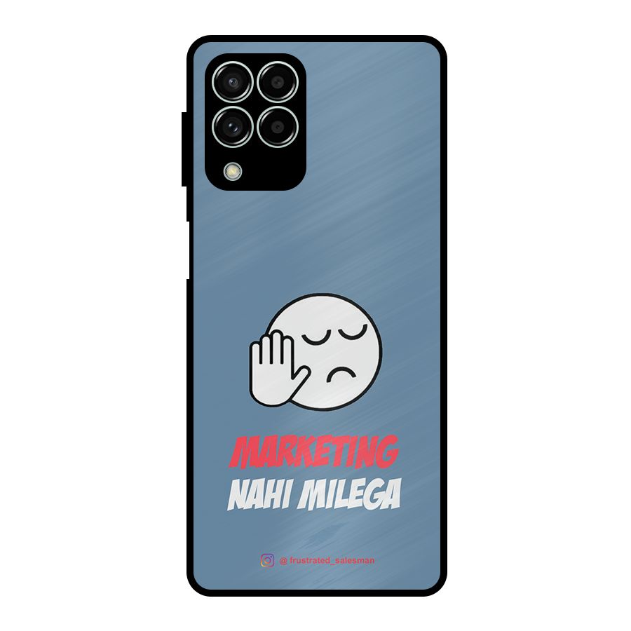 Marketing Nahi Milega SteelBlue Metal Back Case for Galaxy M33