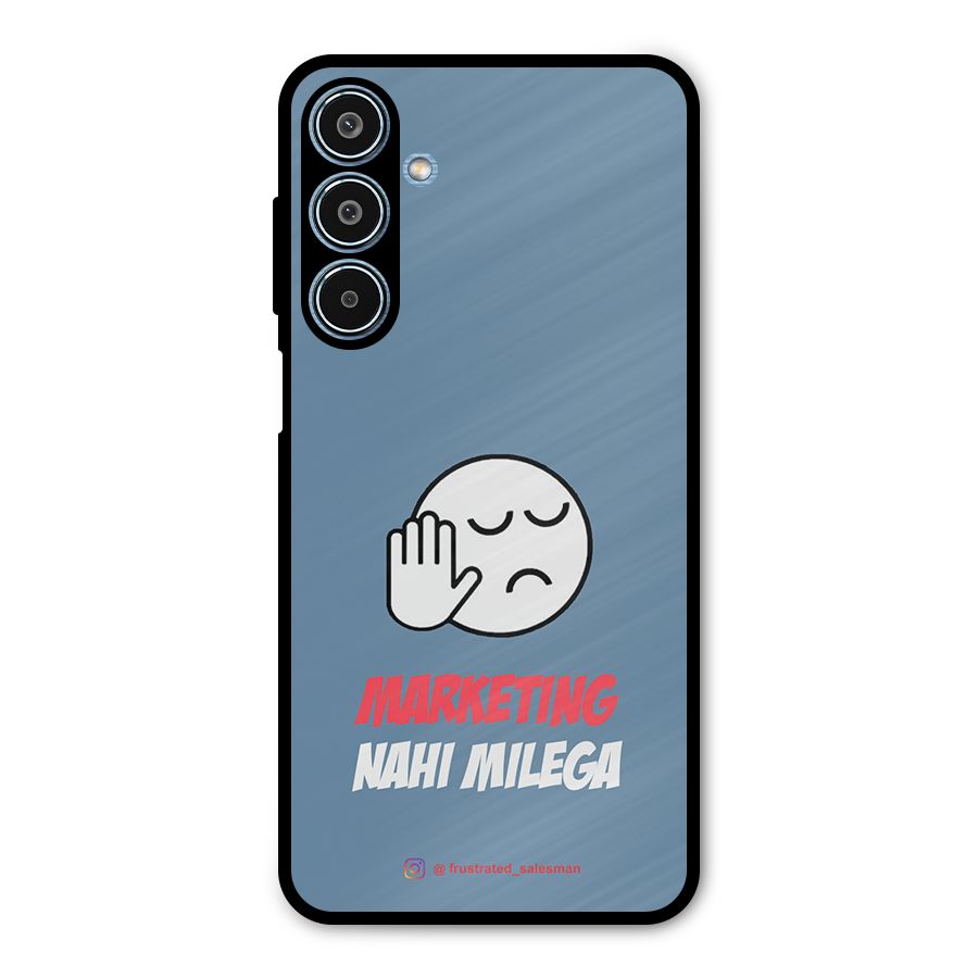 Marketing Nahi Milega SteelBlue Metal Back Case for Galaxy M35