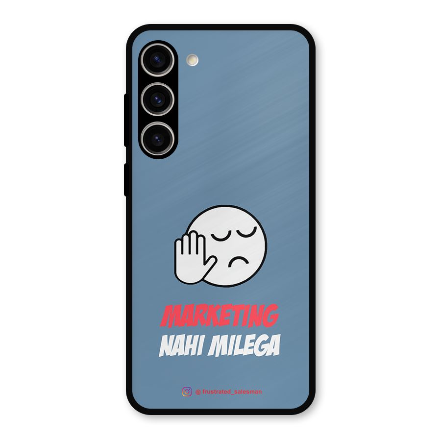 Marketing Nahi Milega SteelBlue Metal Back Case for Galaxy S23 Plus