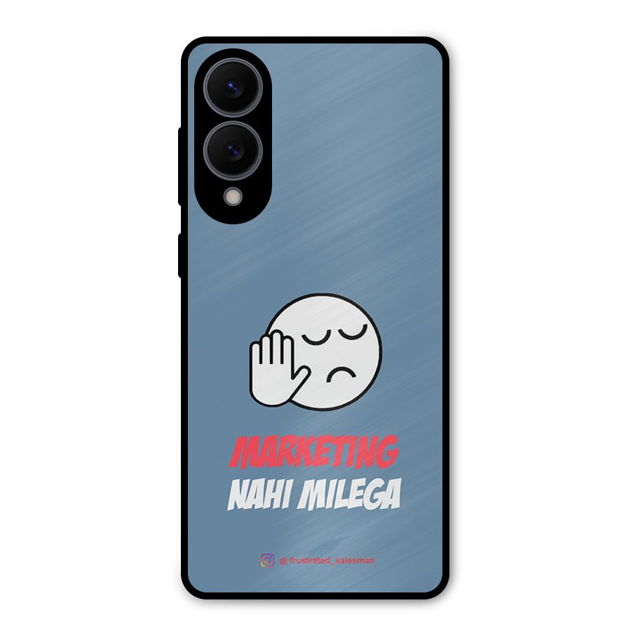 Marketing Nahi Milega SteelBlue Metal Back Case for Galaxy S25 Edge