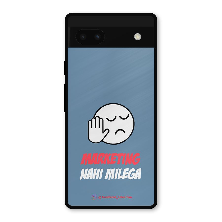 Marketing Nahi Milega SteelBlue Metal Back Case for Google Pixel 6a