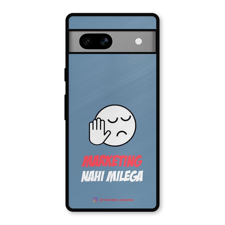 Marketing Nahi Milega SteelBlue Metal Back Case for Google Pixel 7a