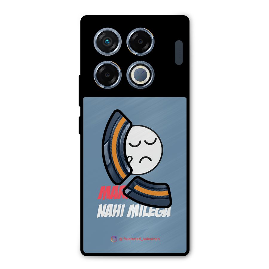 Marketing Nahi Milega SteelBlue Metal Back Case for Infinix GT 20 Pro