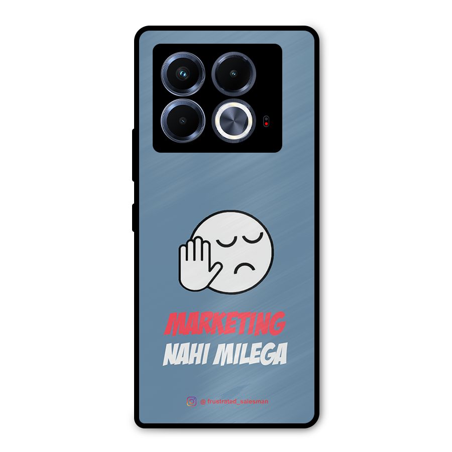 Marketing Nahi Milega SteelBlue Metal Back Case for Infinix Note 40 5G