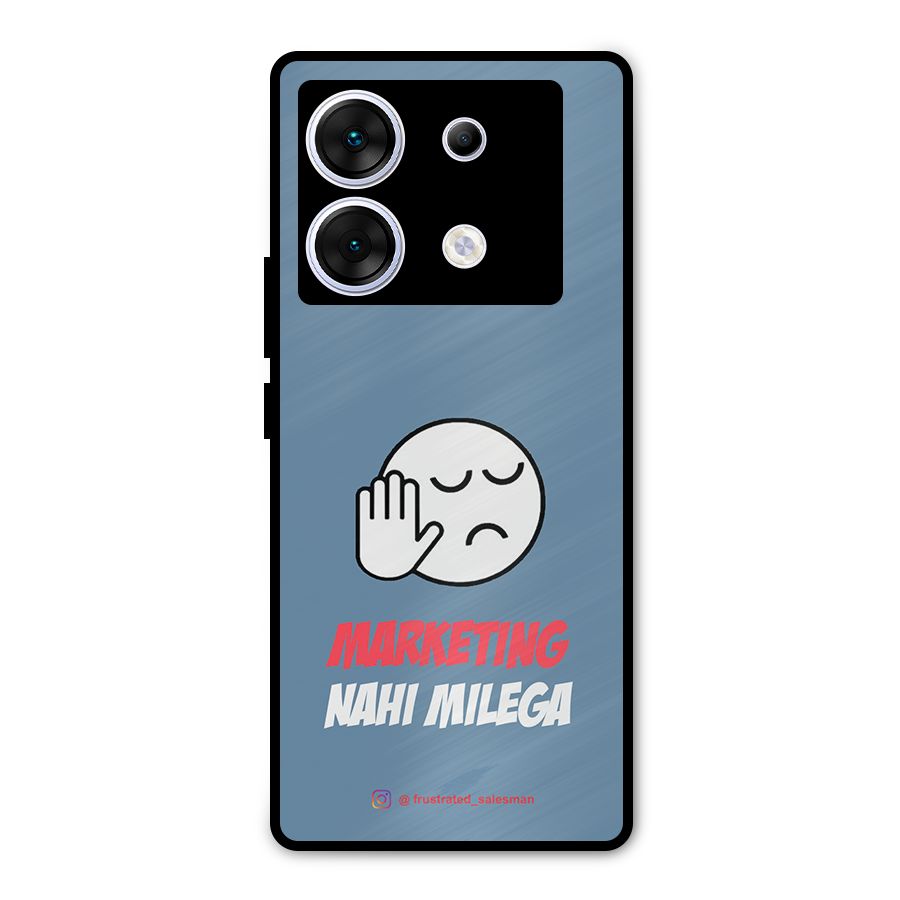 Marketing Nahi Milega SteelBlue Metal Back Case for Infinix Zero 30 5G