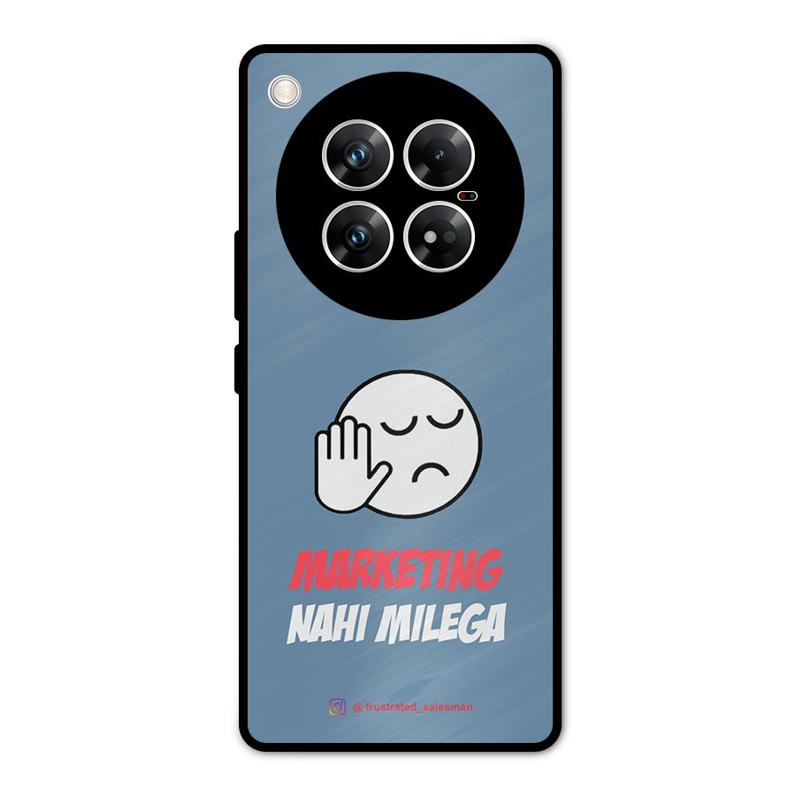 Marketing Nahi Milega SteelBlue Metal Back Case for Infinix Zero 40 5G