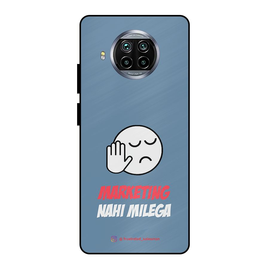 Marketing Nahi Milega SteelBlue Metal Back Case for Mi 10i