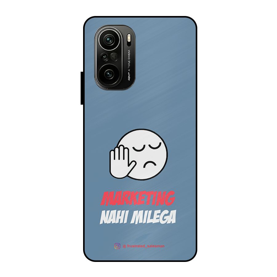 Marketing Nahi Milega SteelBlue Metal Back Case for Mi 11X Pro