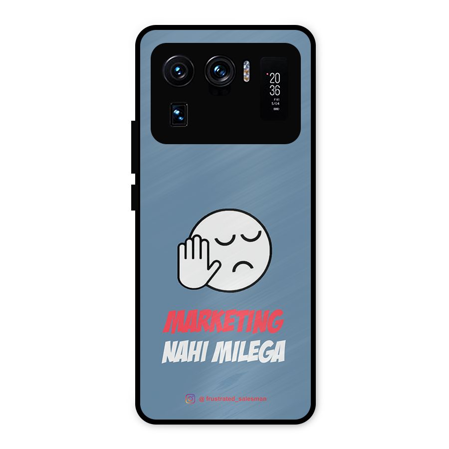 Marketing Nahi Milega SteelBlue Metal Back Case for Mi 11 Ultra