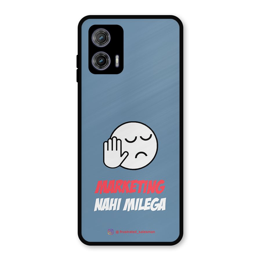 Marketing Nahi Milega SteelBlue Metal Back Case for Moto G73