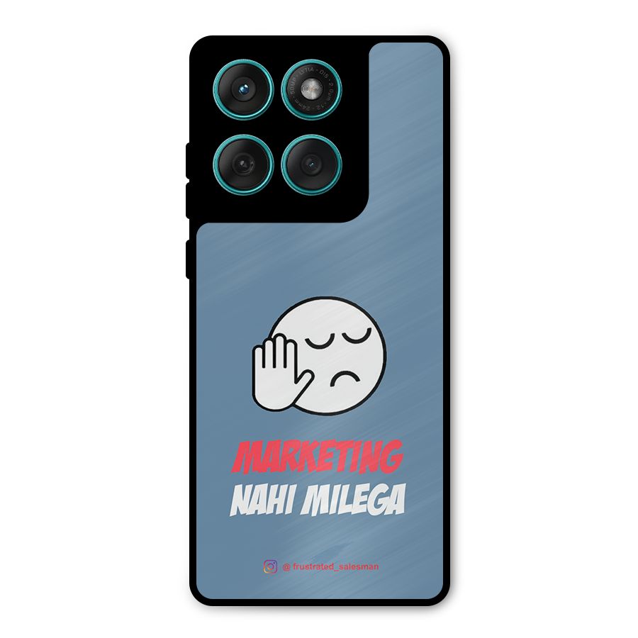 Marketing Nahi Milega SteelBlue Metal Back Case for Motorola Edge 60