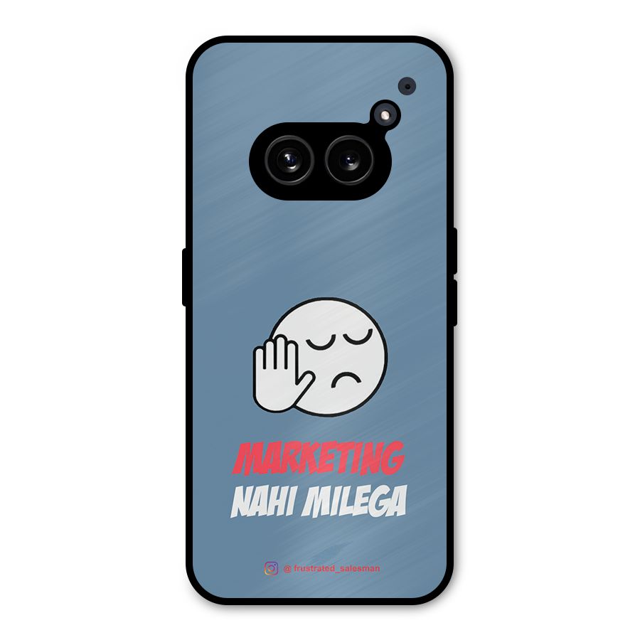 Marketing Nahi Milega SteelBlue Metal Back Case for Nothing Phone 2a Plus